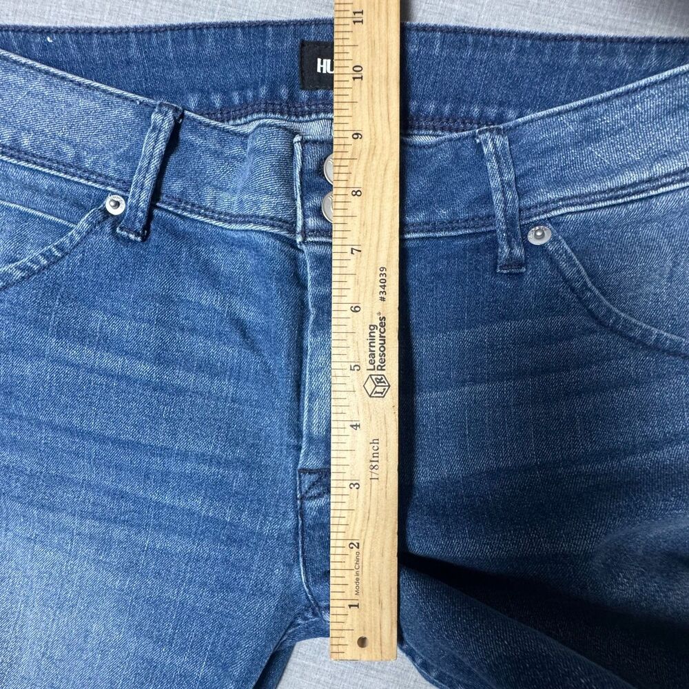 Hudson Womens Jeans Size 30 Stretch Straight Leg Cropped Medium Wash Denim - Picture 10 of 13